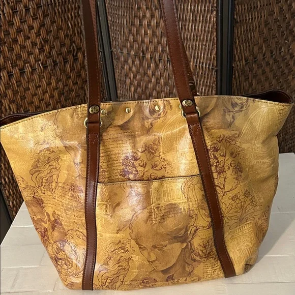 Patricia Nash Brown and Tan Women's Tote Bag - Picture 5 of 16